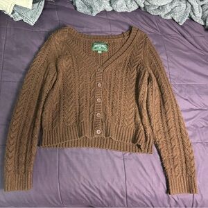 American eagle, size M, Brown knit sweater, good condition